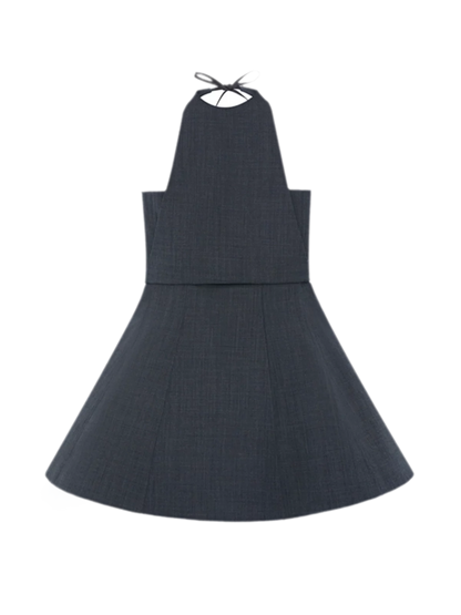 Structured Tulle A-Line Dress