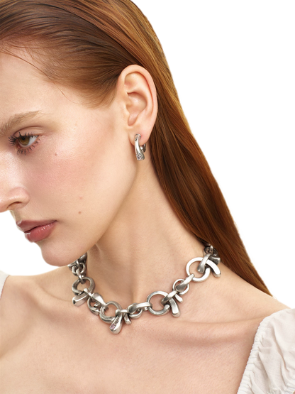 Vintage Bow Choker Necklace