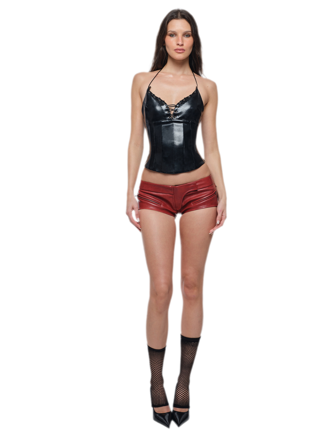 Glossy Corset Top