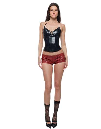 Glossy Corset Top