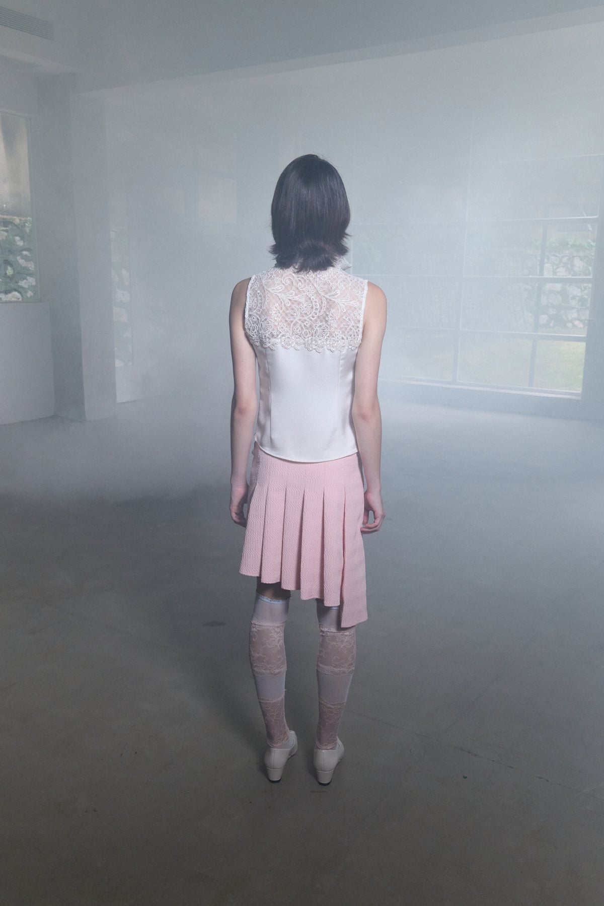 Embroidered Lace Fitted Top