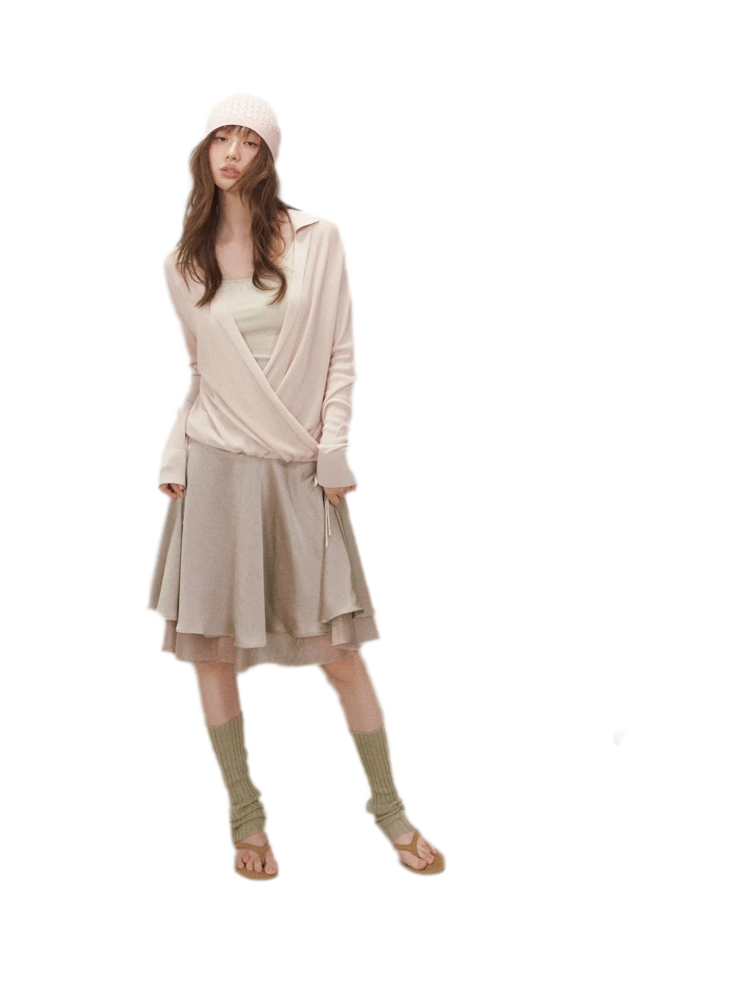 Satin Midi Skirt