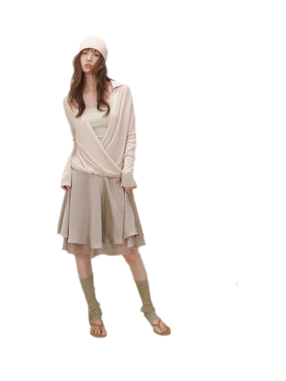 Satin Midi Skirt