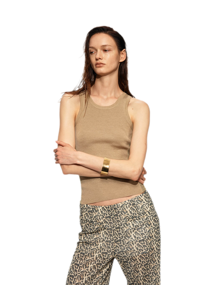 Gilded Wool Knit Tank