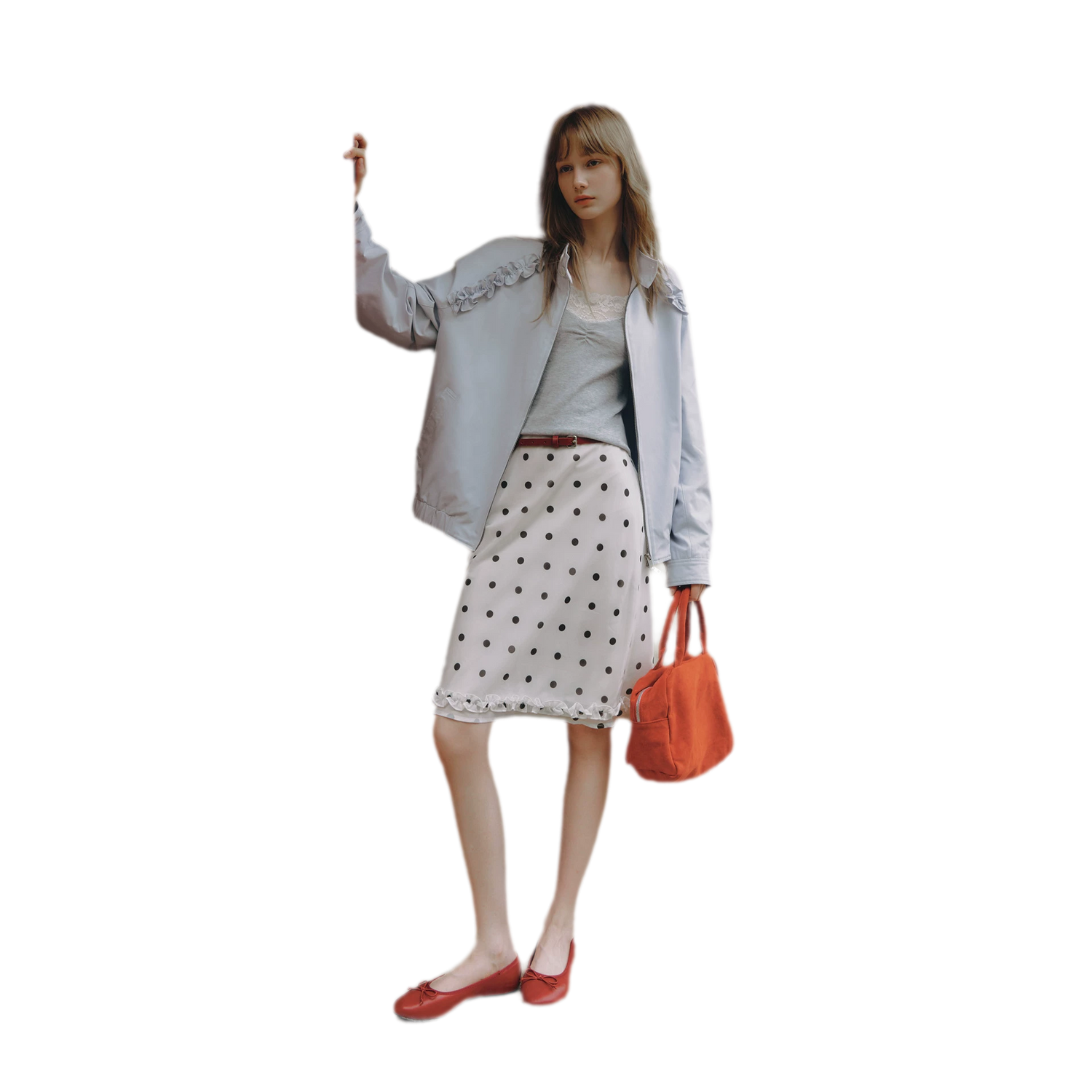 Polka Dot Ruffle Skirt