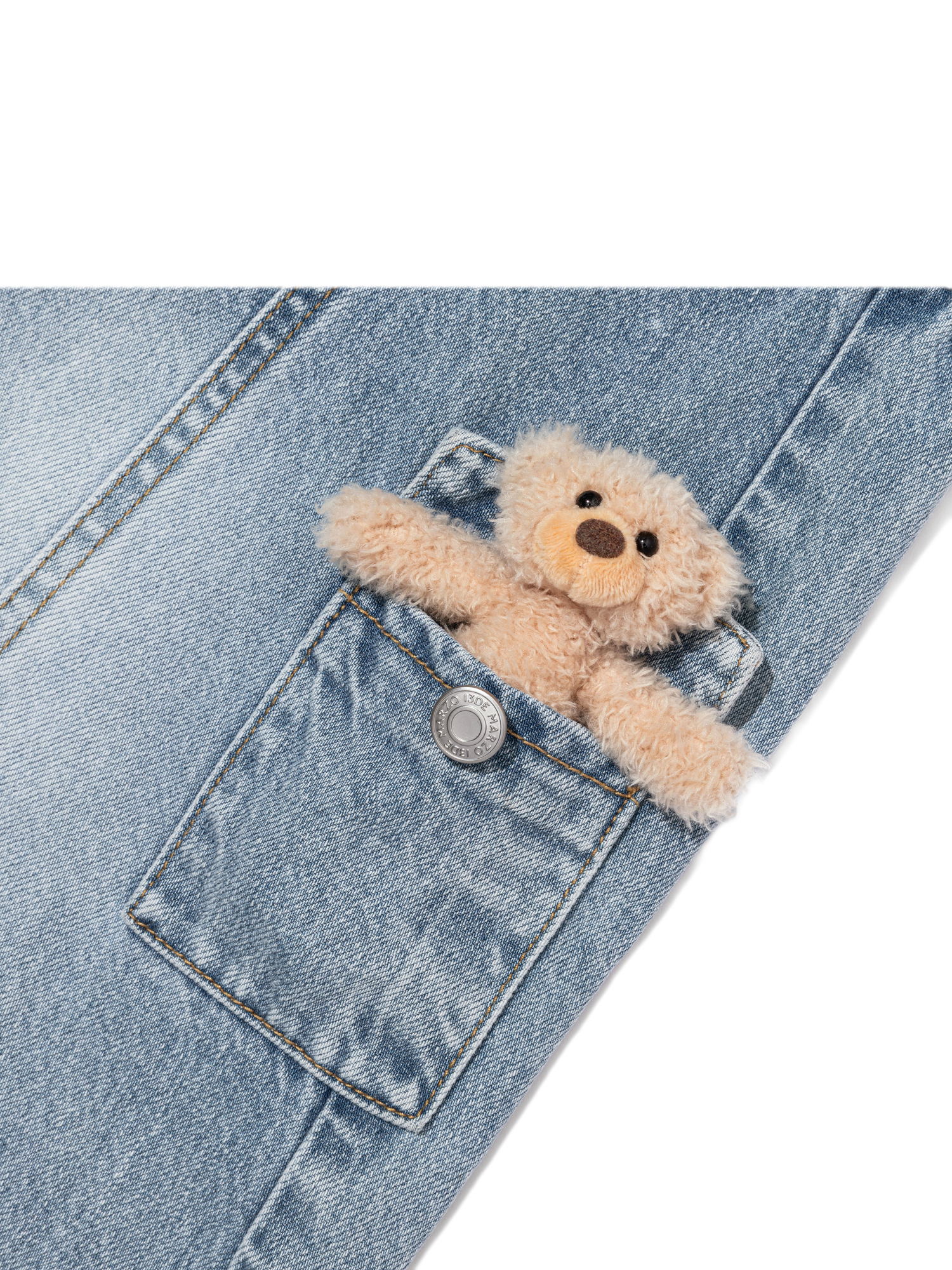 Cotton Cargo Straight Pants