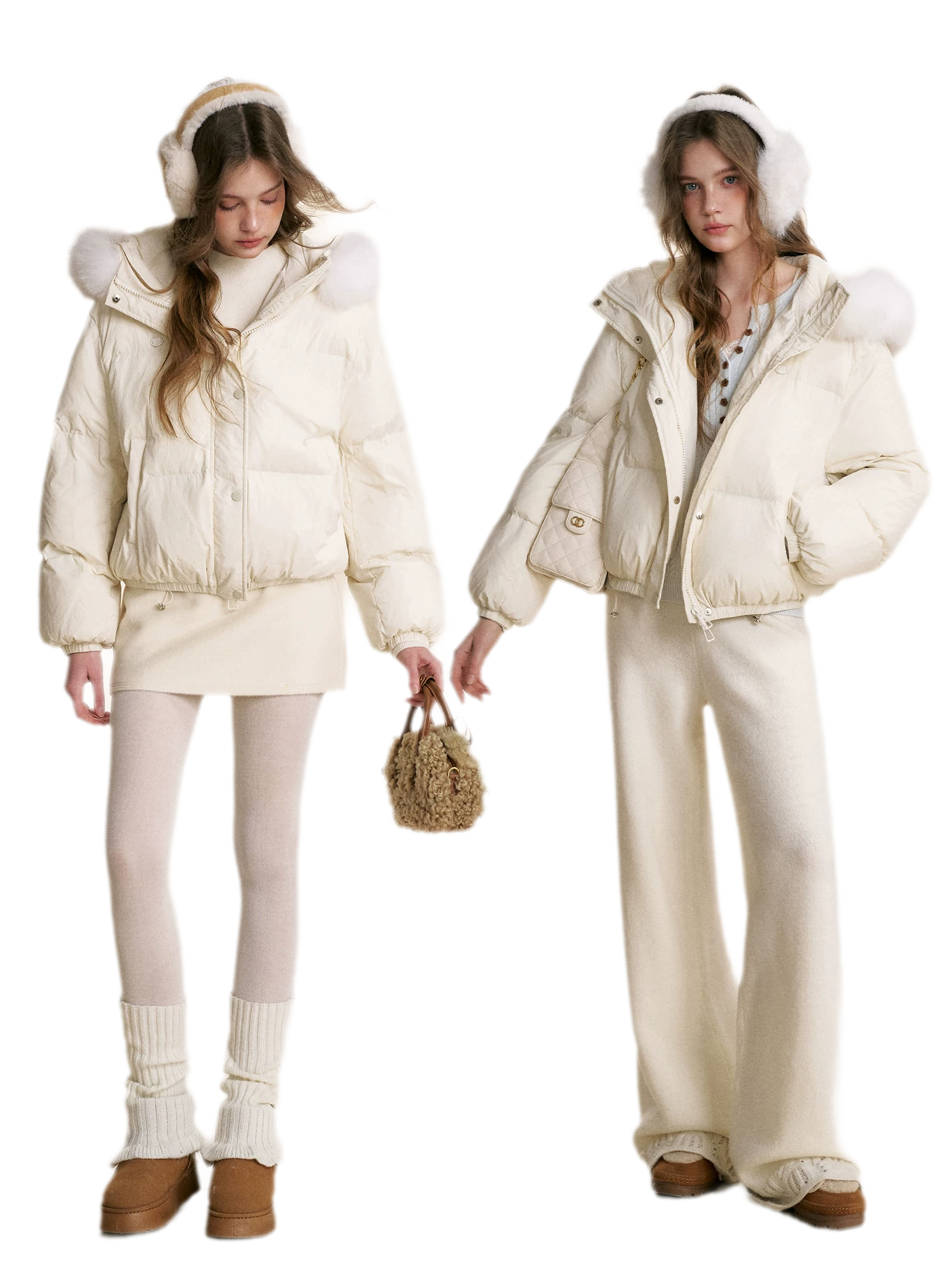 Puffer Hooded Down Jacket