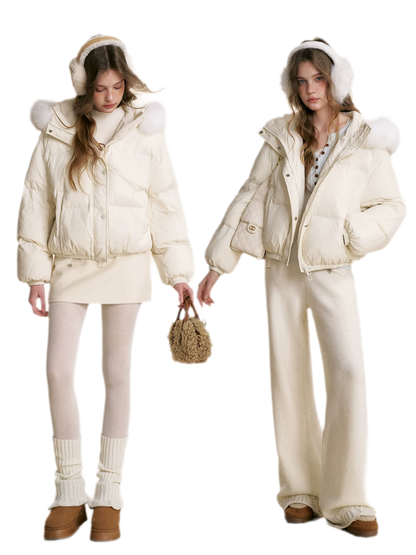 Puffer Hooded Down Jacket