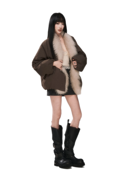 Fox Fur Goose Down Coat
