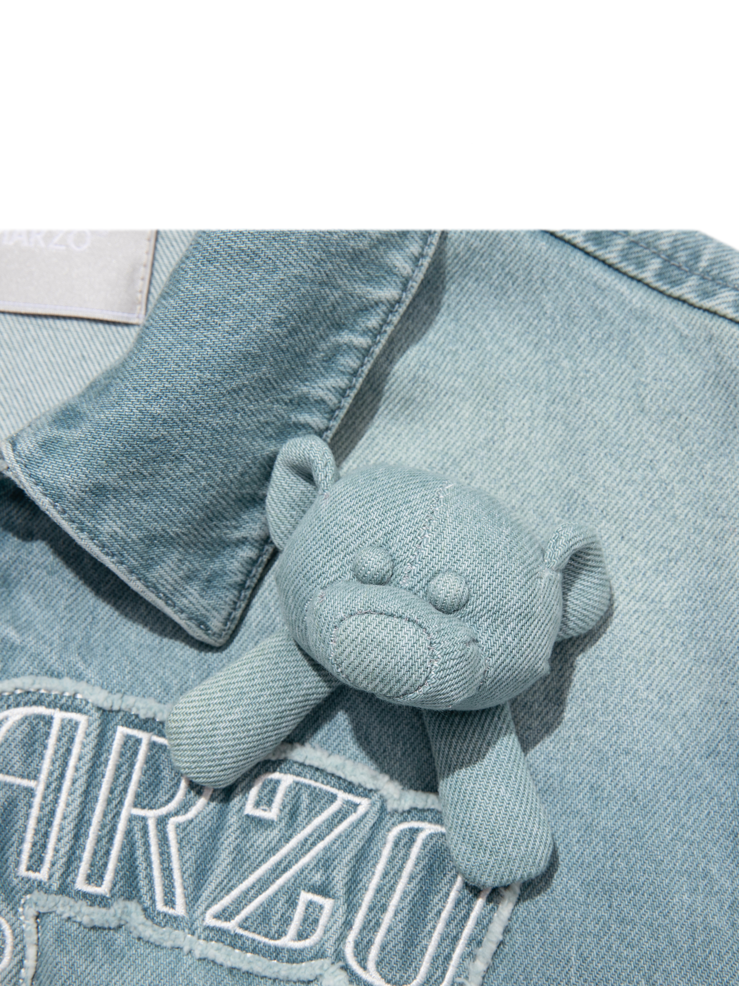 Bear Denim Zipped Shirt