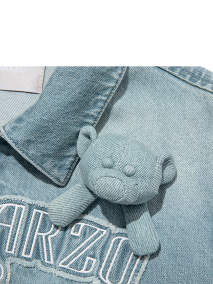 Bear Denim Zipped Shirt