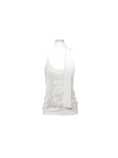 Burnout Graphic V-Neck Camisole