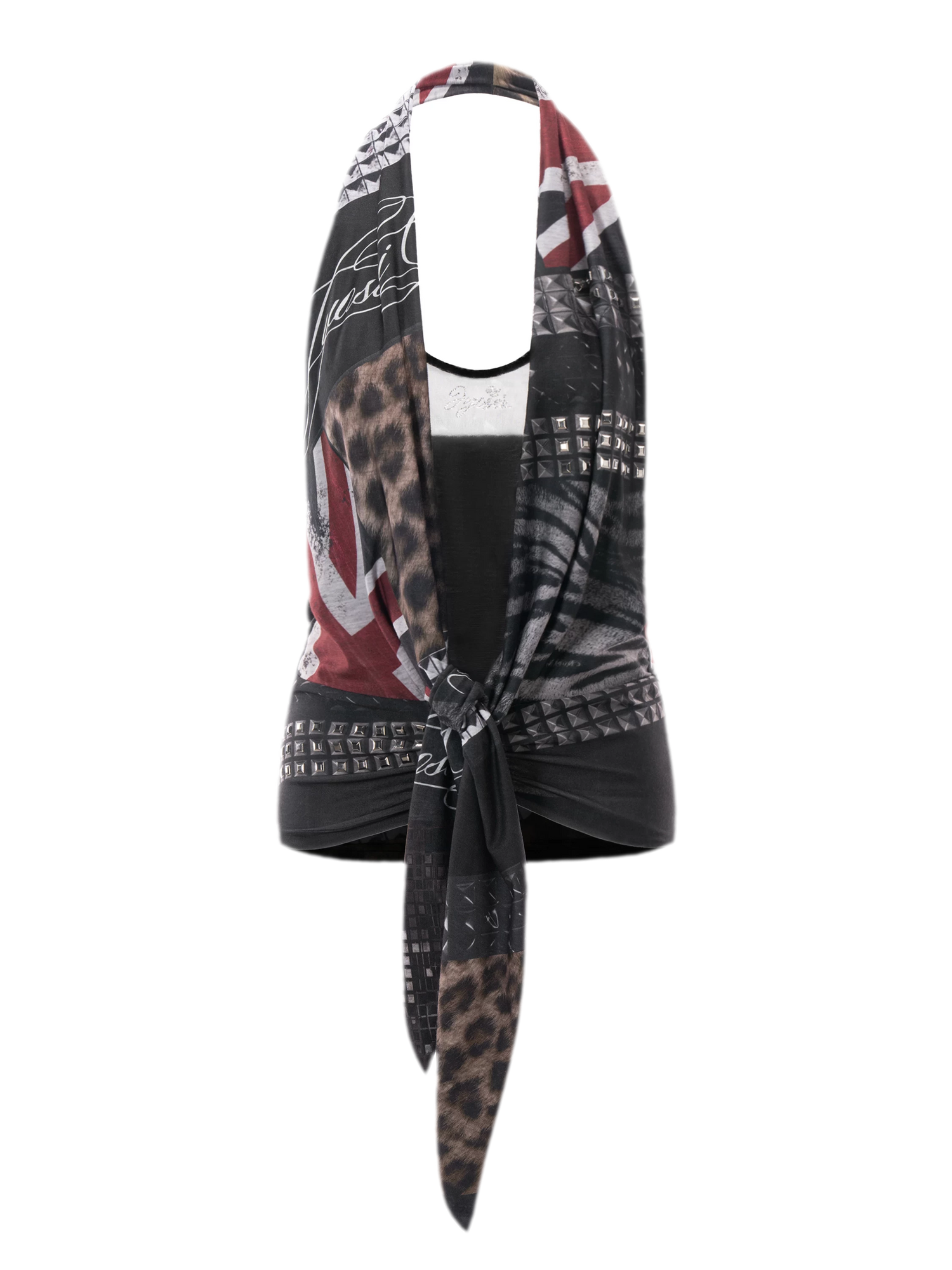 Original Halter Neck Animal Print Top