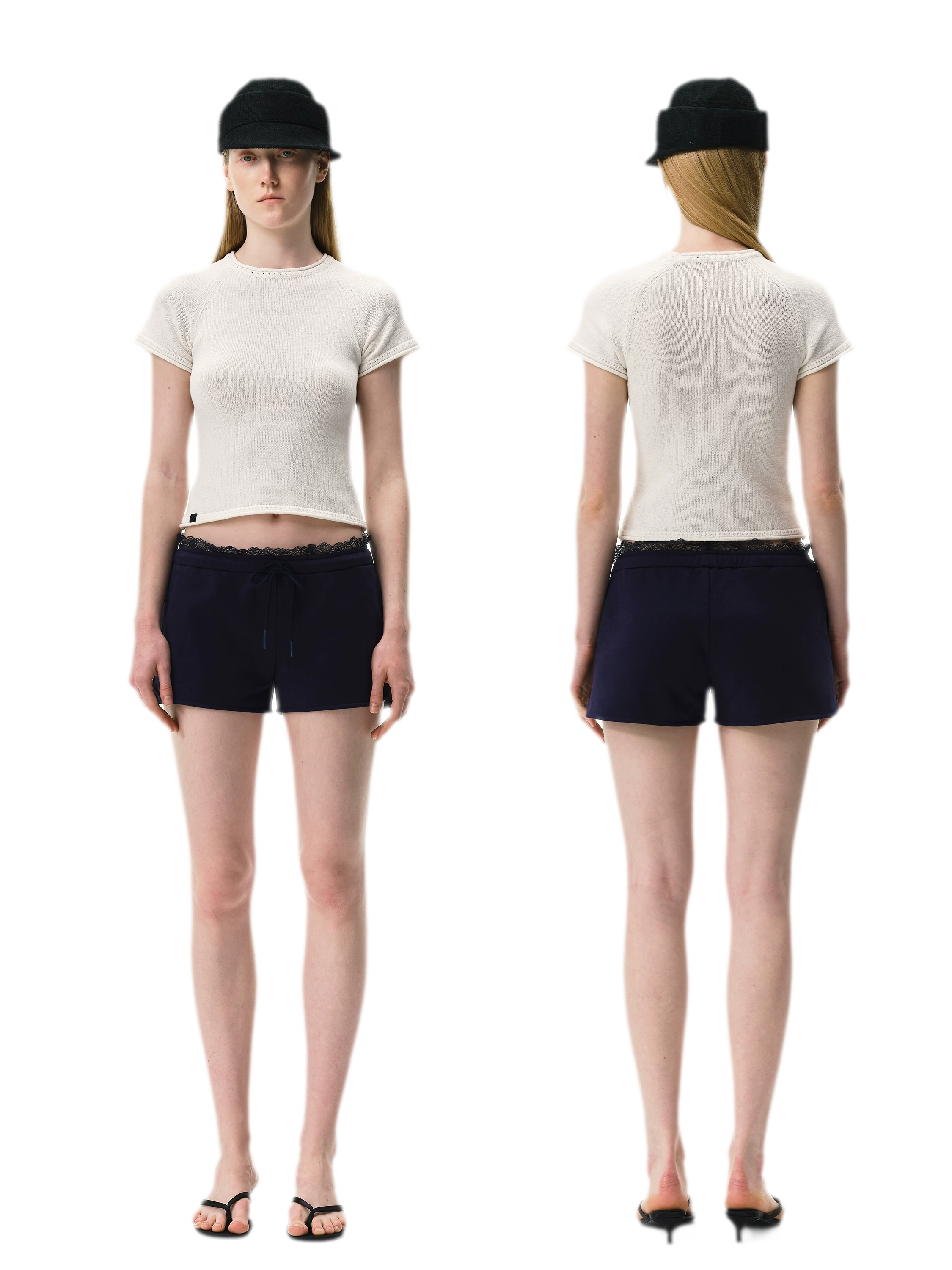 Lace Waist Shorts