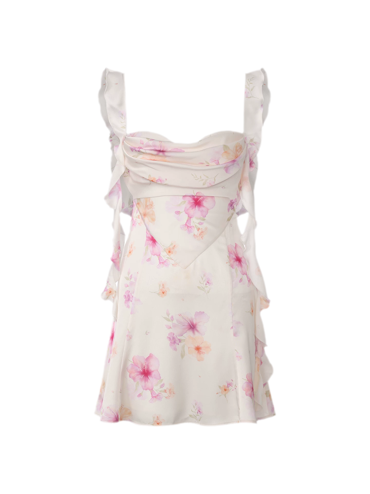 Floral Backless Dress