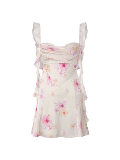 Floral Backless Dress