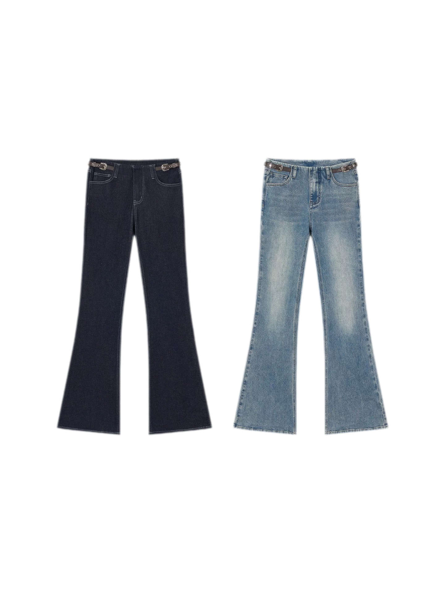 Denim Micro Flare Jeans