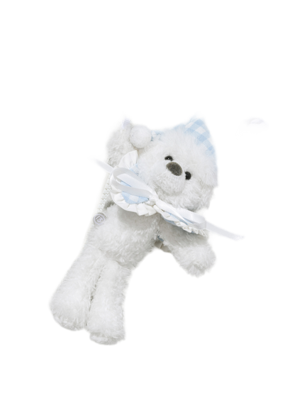 Plush Lace-Trimmed Bear Hoodie