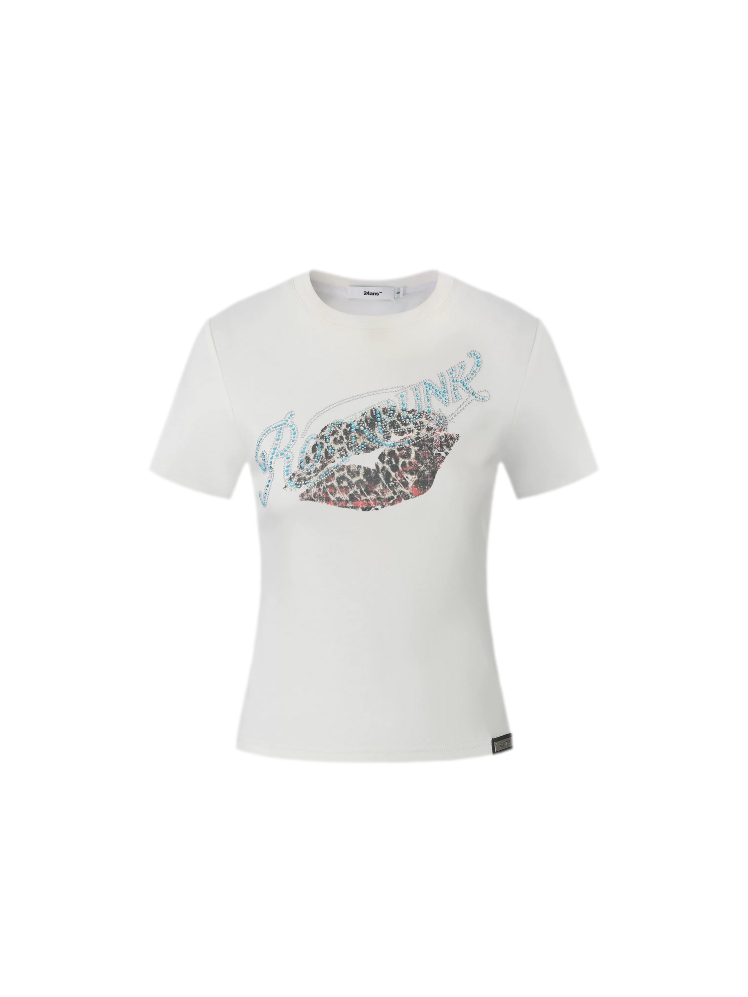 Rhinestone Graphic Slim Tee