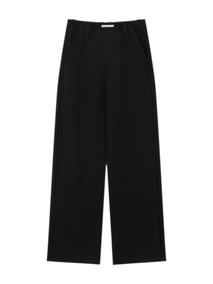 Soft Structured Wide-Leg Trousers