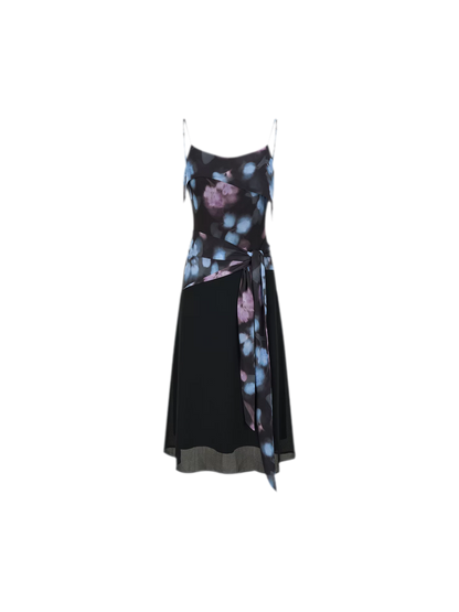 Irregular Tie-Dye Print Dress