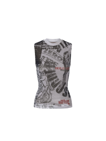 Street Style Printed Tank Top