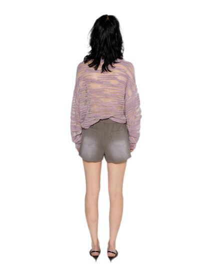 Textured Bouclé Knit Sweater