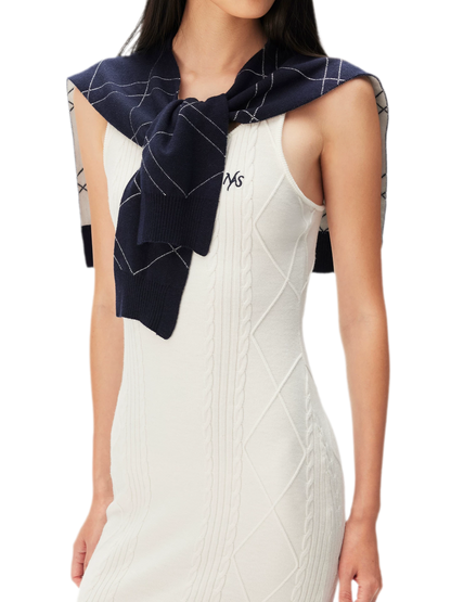 Wool Cable Knit Dress