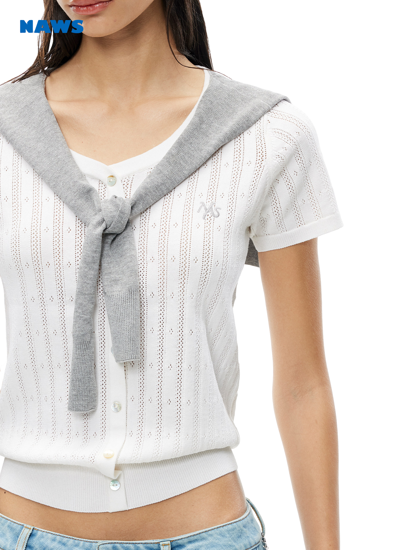 Doro Shawl Tencel Knit T-Shirt