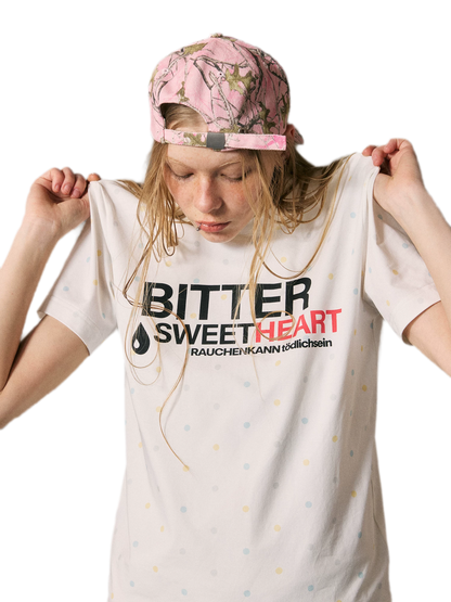 Colorful Polka-Dot Fitted T-Shirt