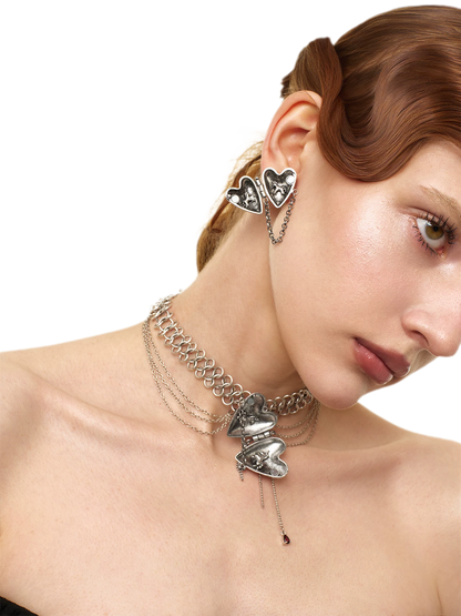 Vintage Heart Pendant Necklace