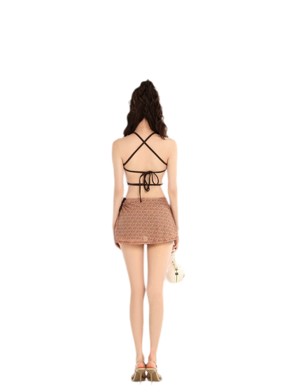 Split Skirt Bikini Set