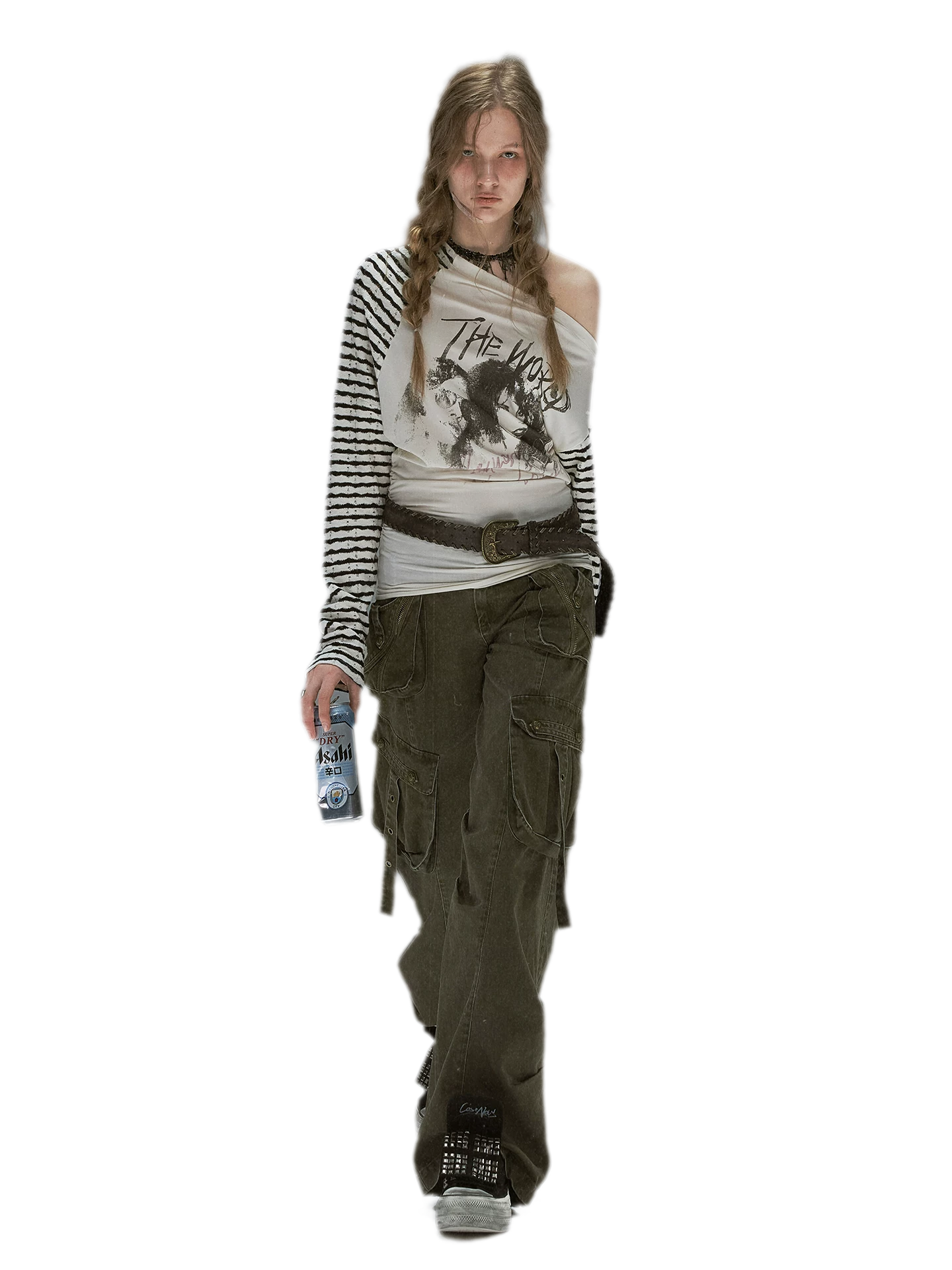 Gothic Graphic Asymmetric Tee