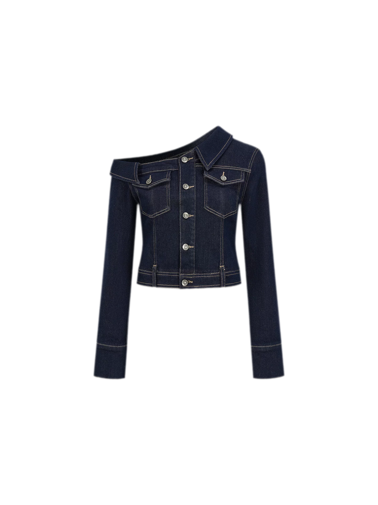 Asymmetric Denim Jacket