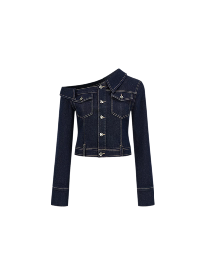 Asymmetric Denim Jacket
