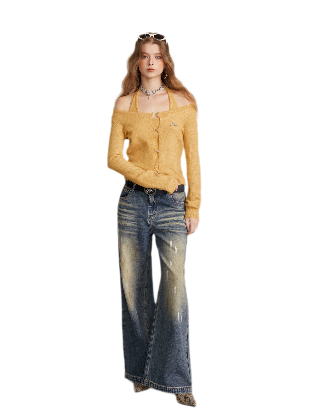 Soft Halter Cropped Cardigan