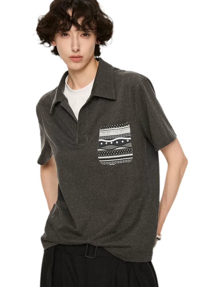 Fair Isle Tailored Polo Shirt