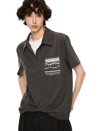 Fair Isle Tailored Polo Shirt
