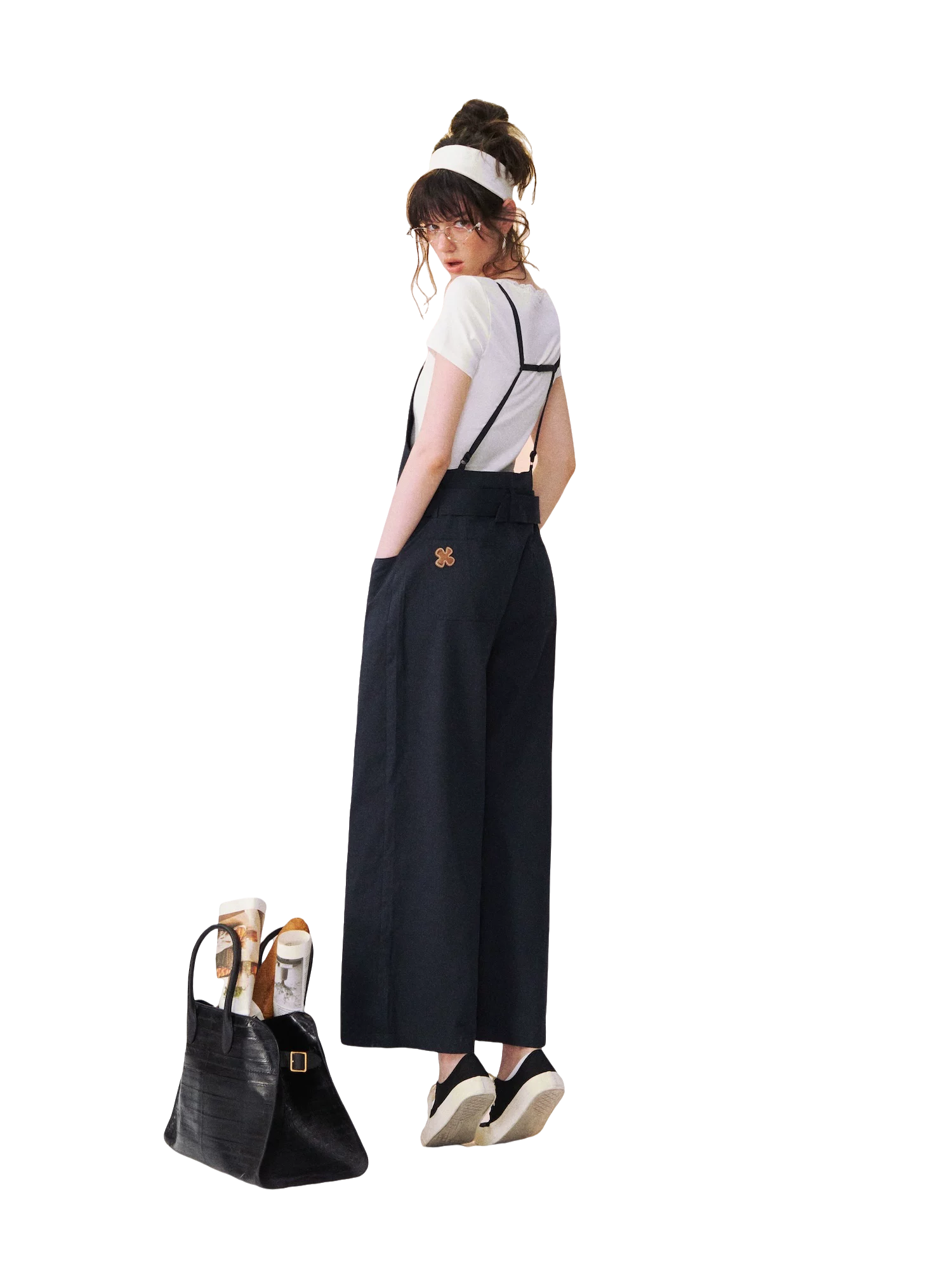 Vintage Relaxed Straight-Leg Overalls