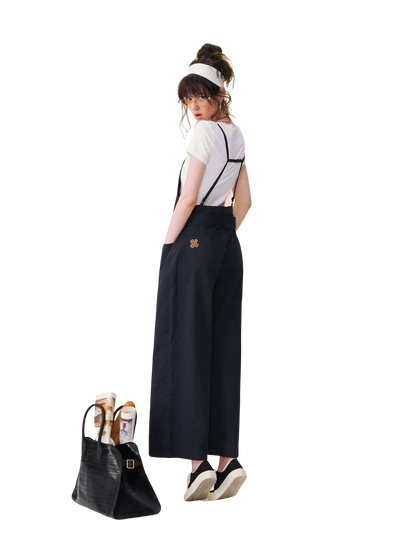 Vintage Relaxed Straight-Leg Overalls