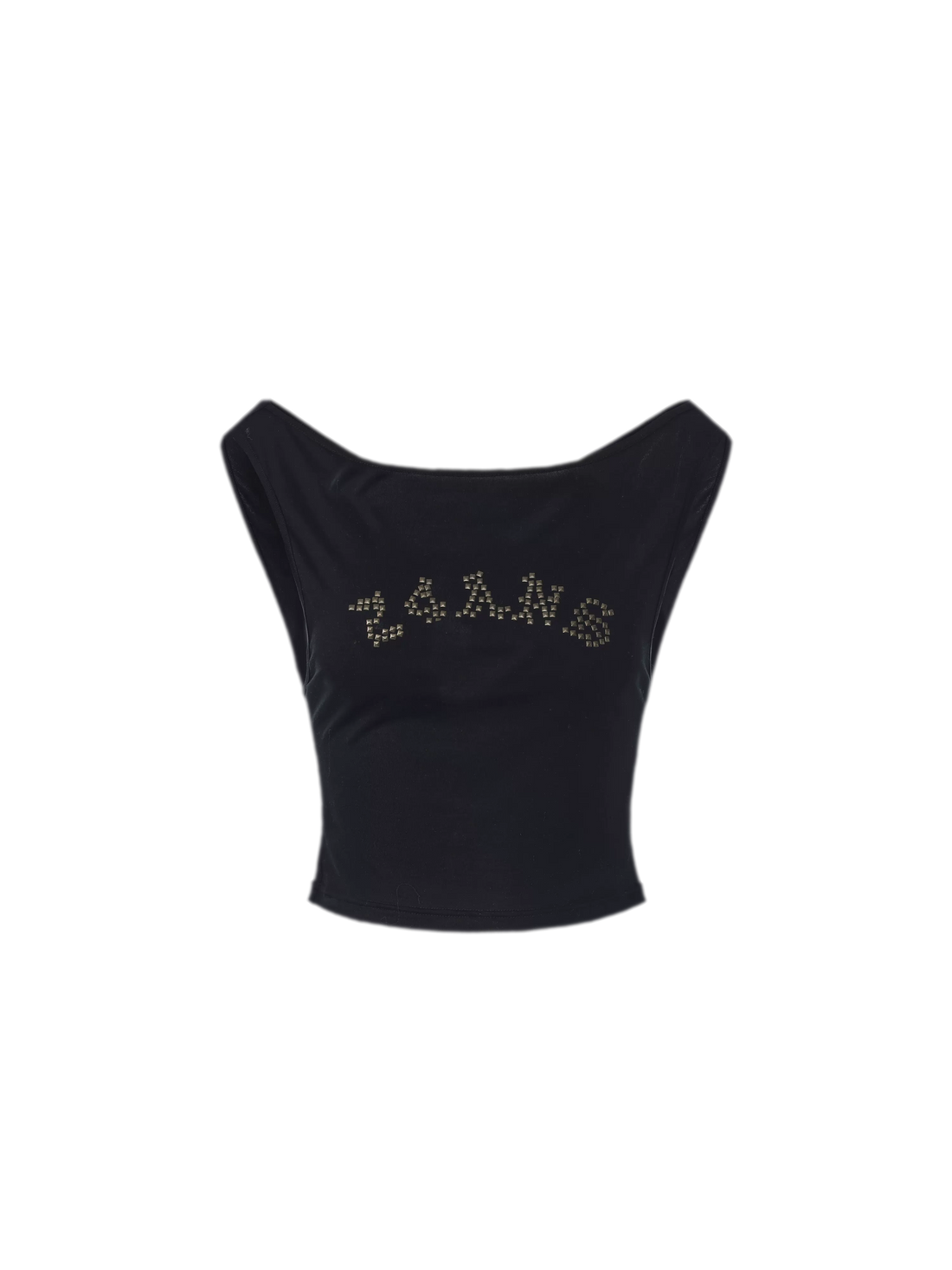 Metal Rhinestone Crop Top