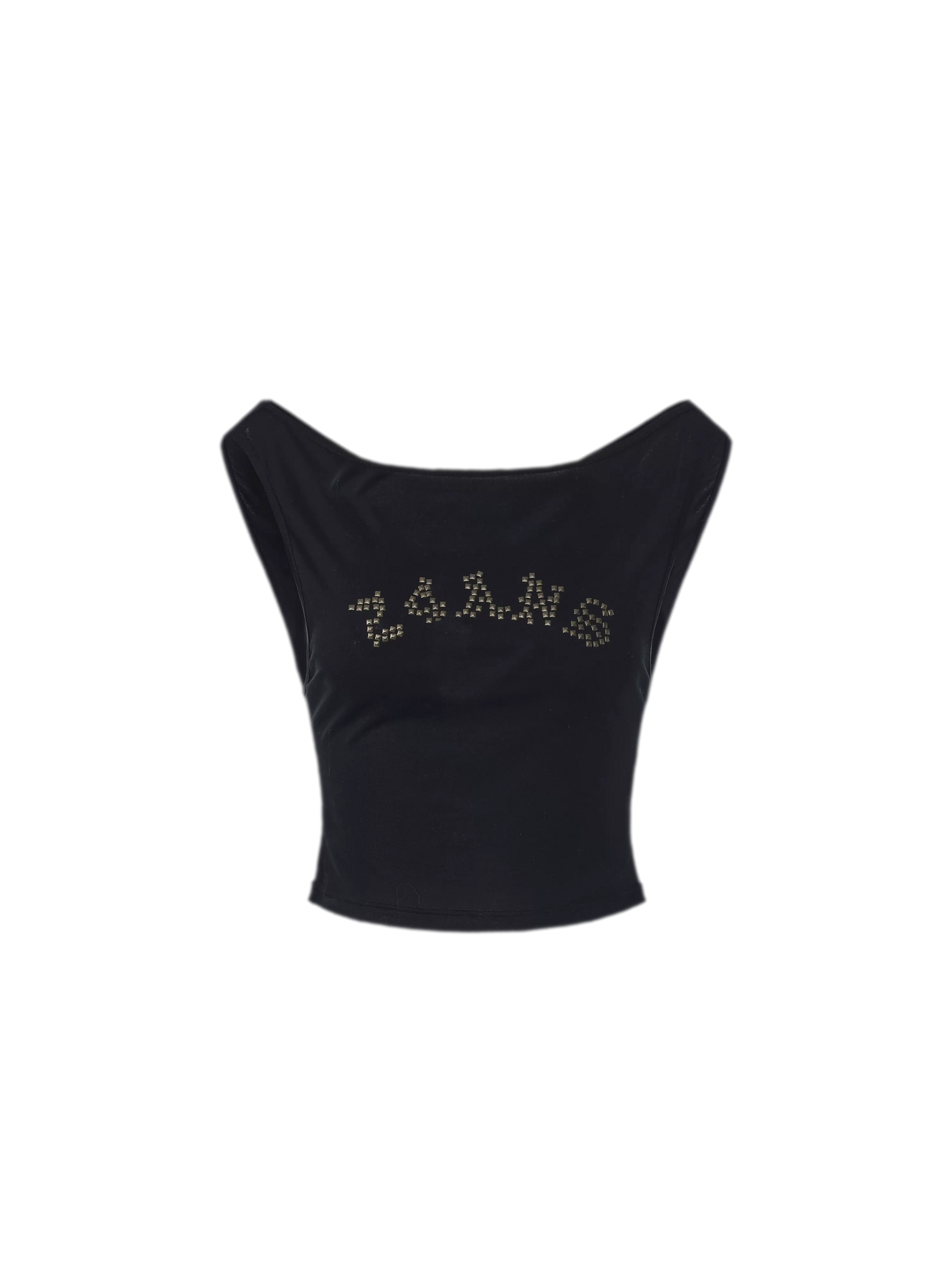 Metal Rhinestone Crop Top