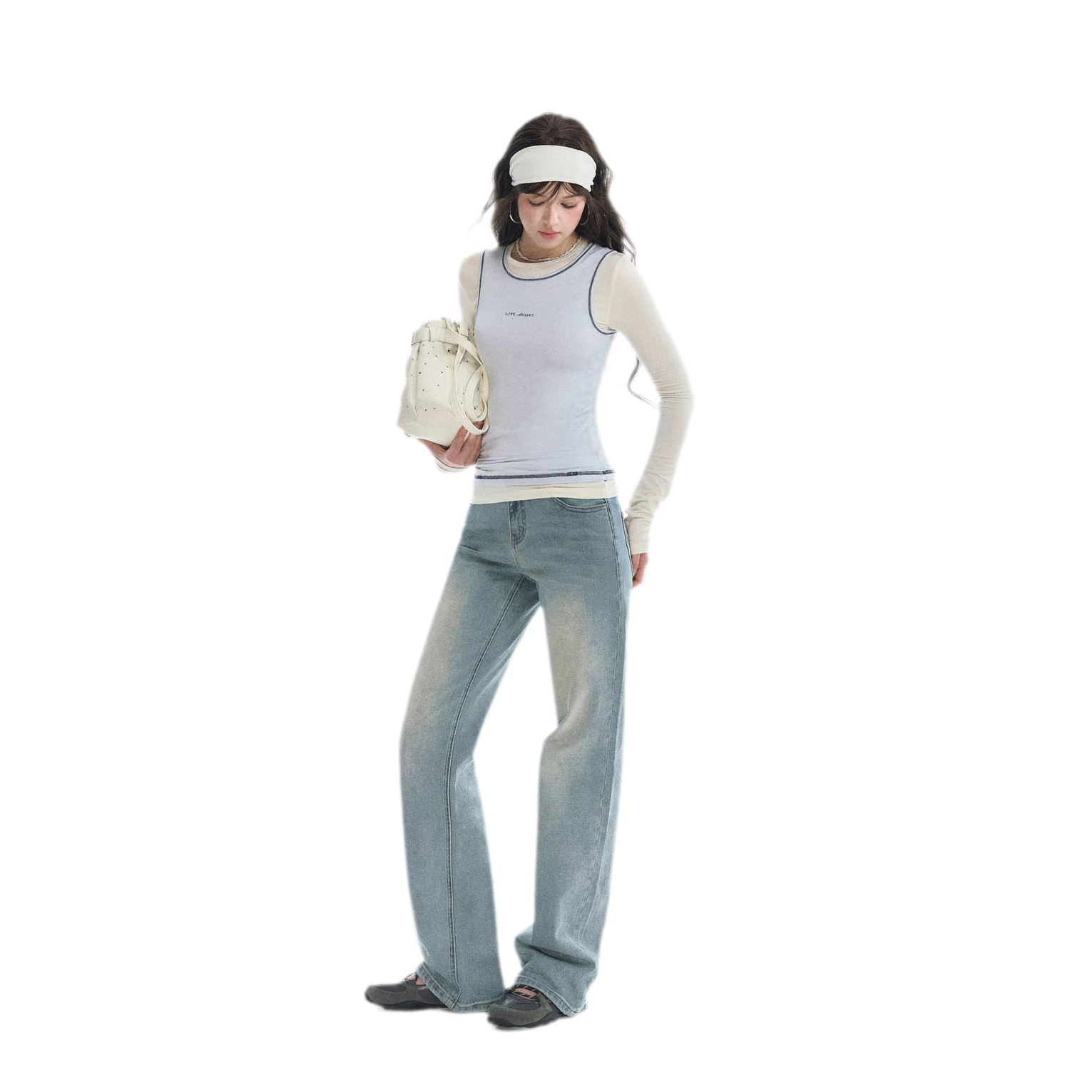 Contrast Trim Layered T-Shirt