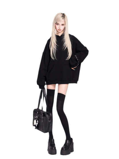 Stretch Velvet Thigh-High Socks