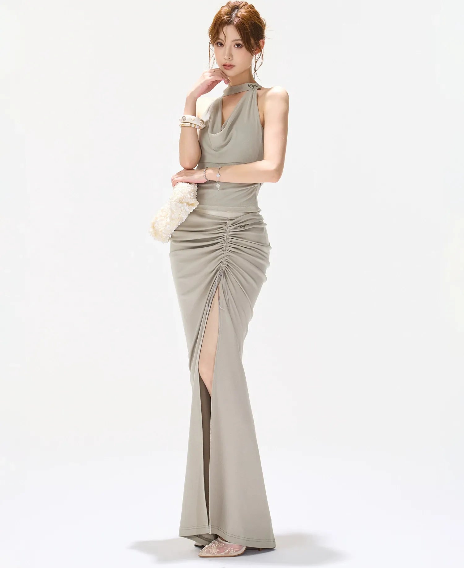 Ruched Mermaid Skirt