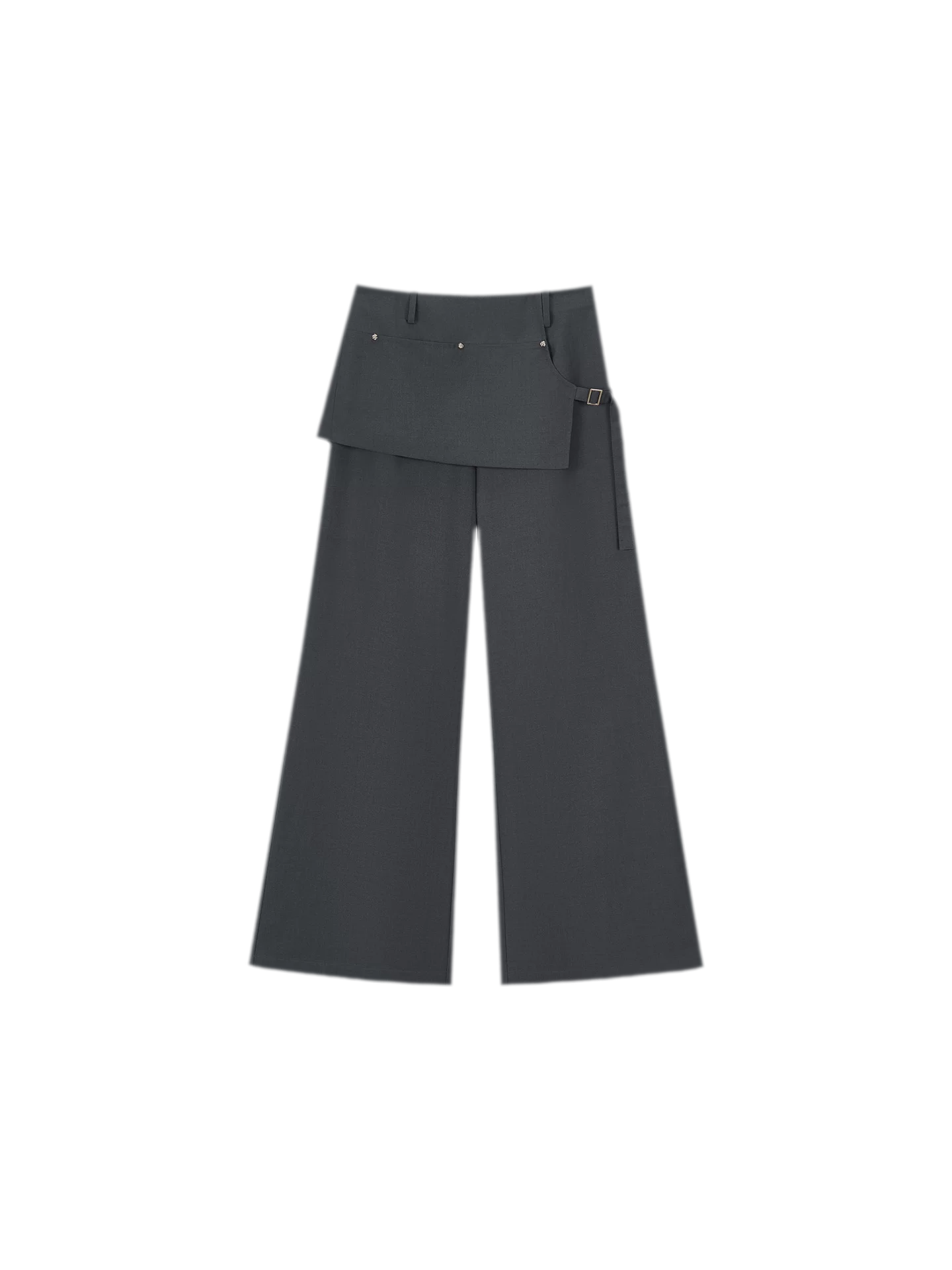 Riveted Wide-Leg Pants