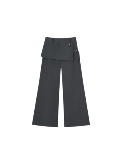 Riveted Wide-Leg Pants
