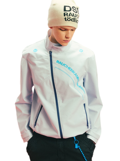 Teflon Stand-Collar Windbreaker Jacket