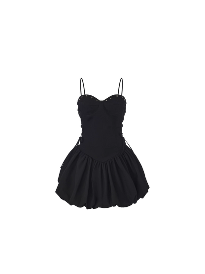 Black Lace Detail Dress