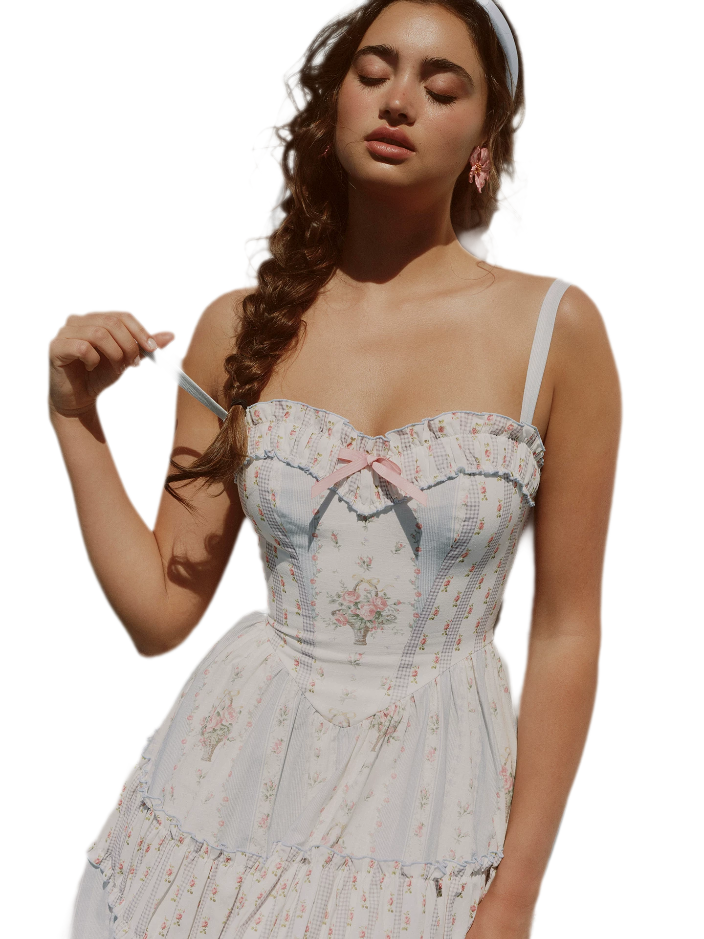 Vintage Ruffle Tiered Dress